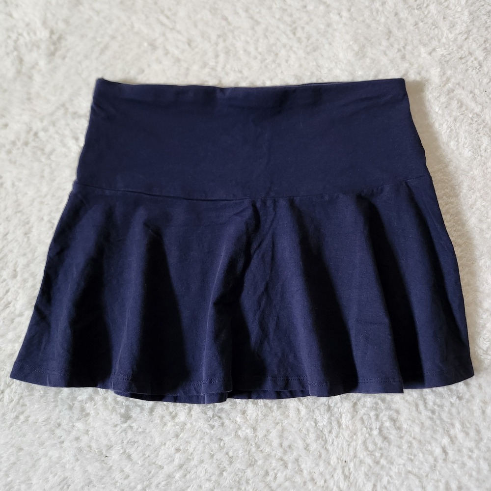 H&M Divided Navy Blue‎ Skater Skirt Women's Size S